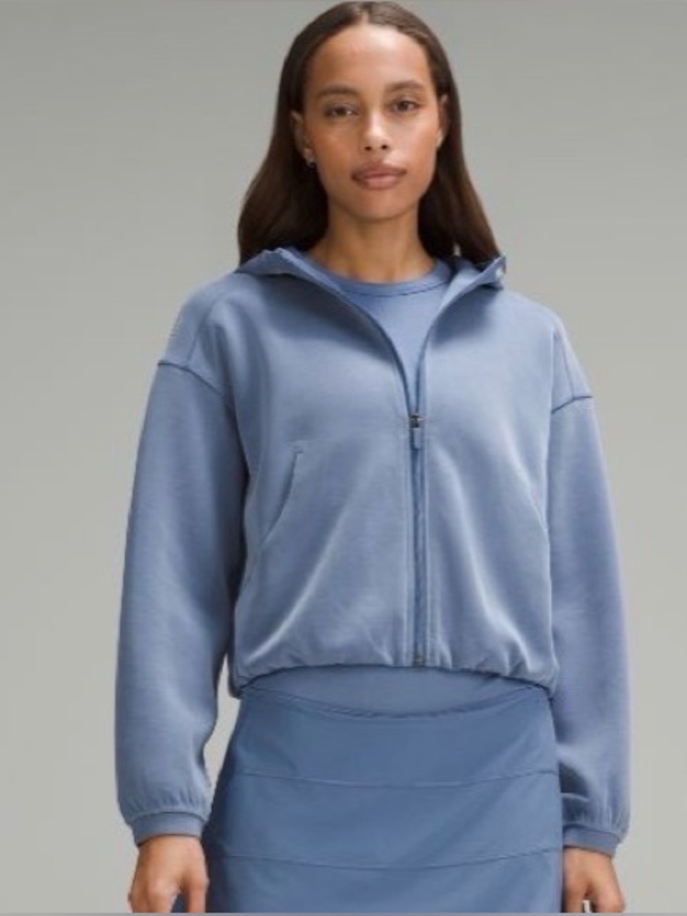 Lululemon Softstreme Full Zip Oasis Blue